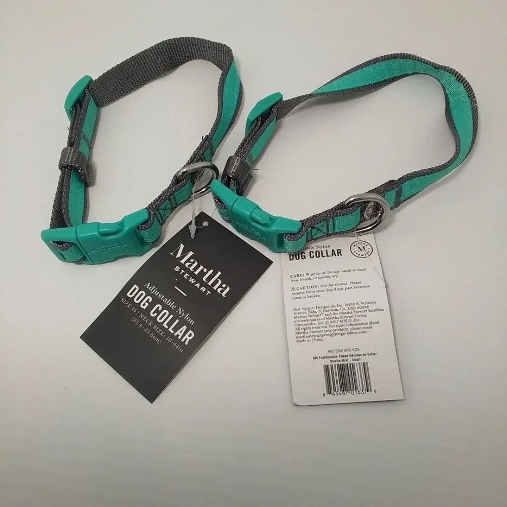 Martha Stewart Nylon Orange Dog Collar Size Small NWT